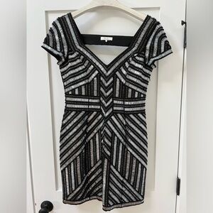 Parker beaded cutout party dress. Size M